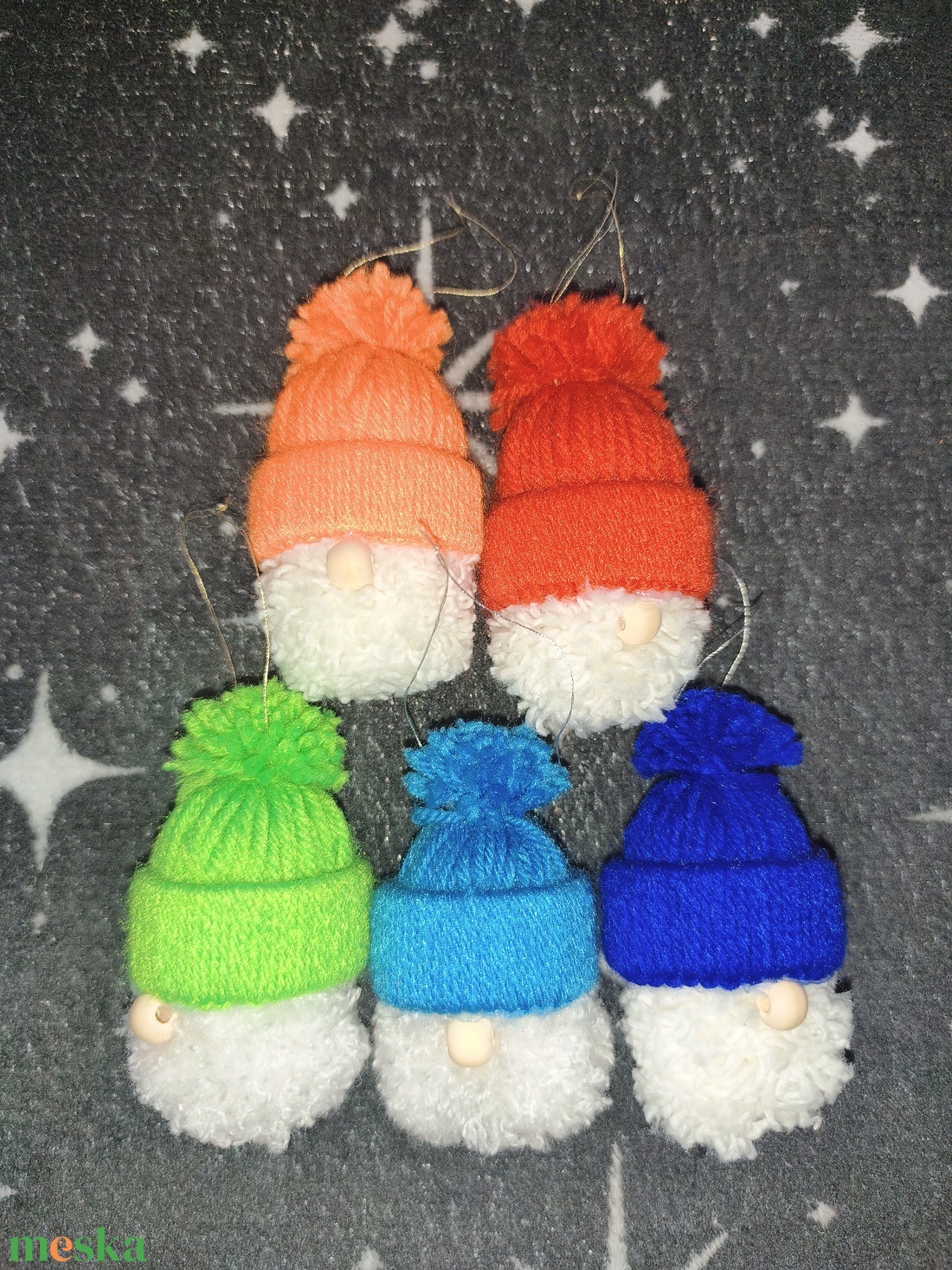 Kézzel készült manó dísz - karácsony - karácsonyi lakásdekoráció - karácsonyfadíszek - Meska.hu