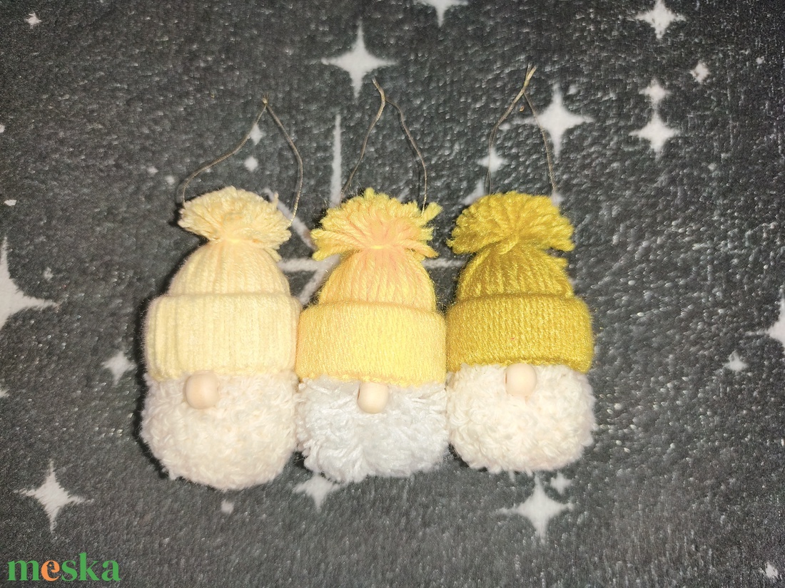 Kézzel készült manó dísz - karácsony - karácsonyi lakásdekoráció - karácsonyfadíszek - Meska.hu