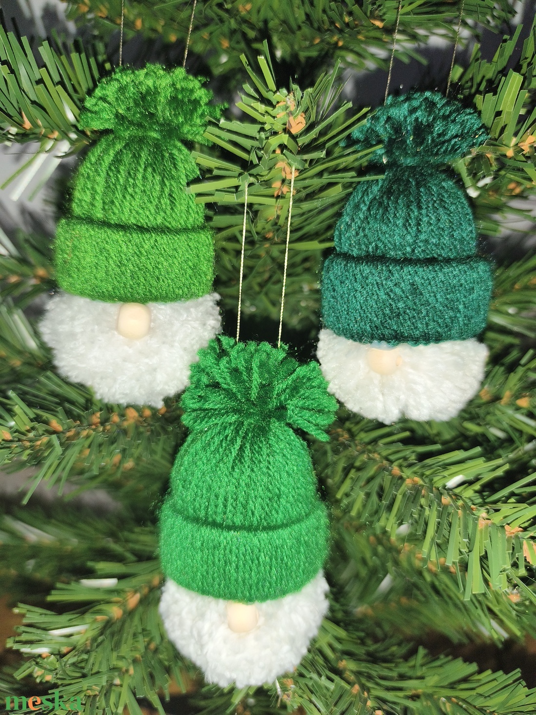 Kézzel készült manó dísz - karácsony - karácsonyi lakásdekoráció - karácsonyfadíszek - Meska.hu