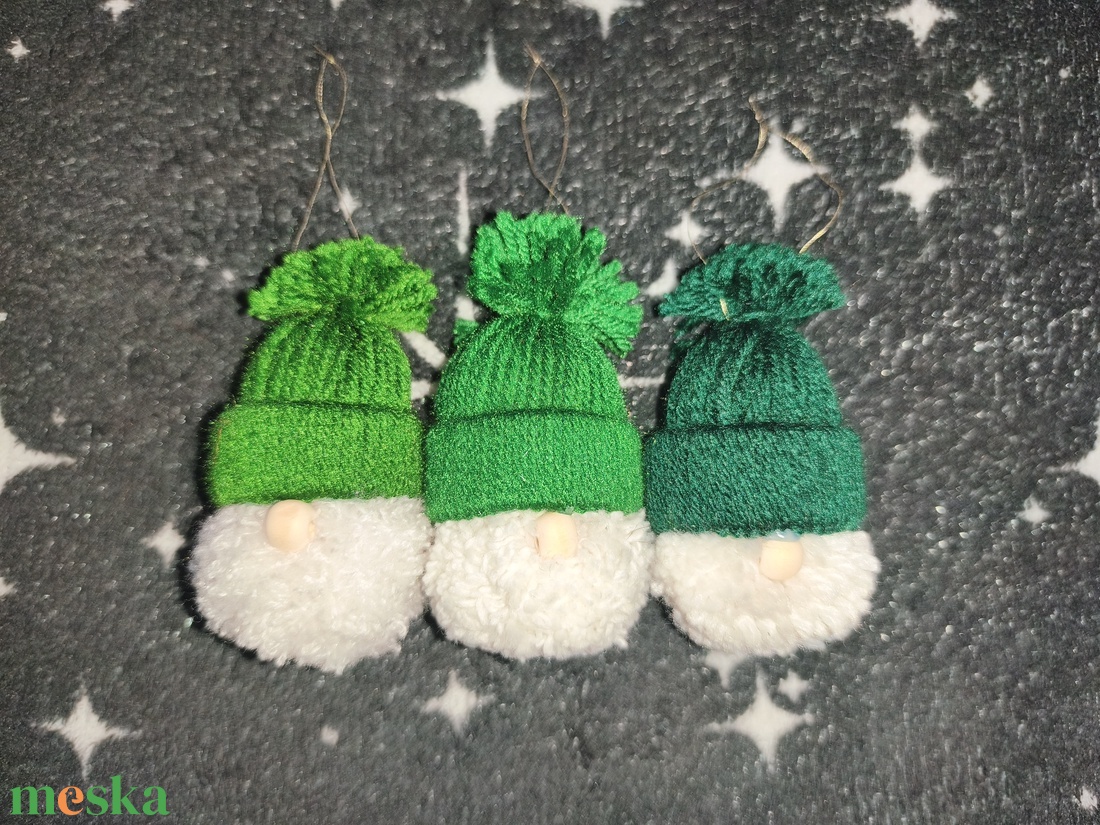 Kézzel készült manó dísz - karácsony - karácsonyi lakásdekoráció - karácsonyfadíszek - Meska.hu