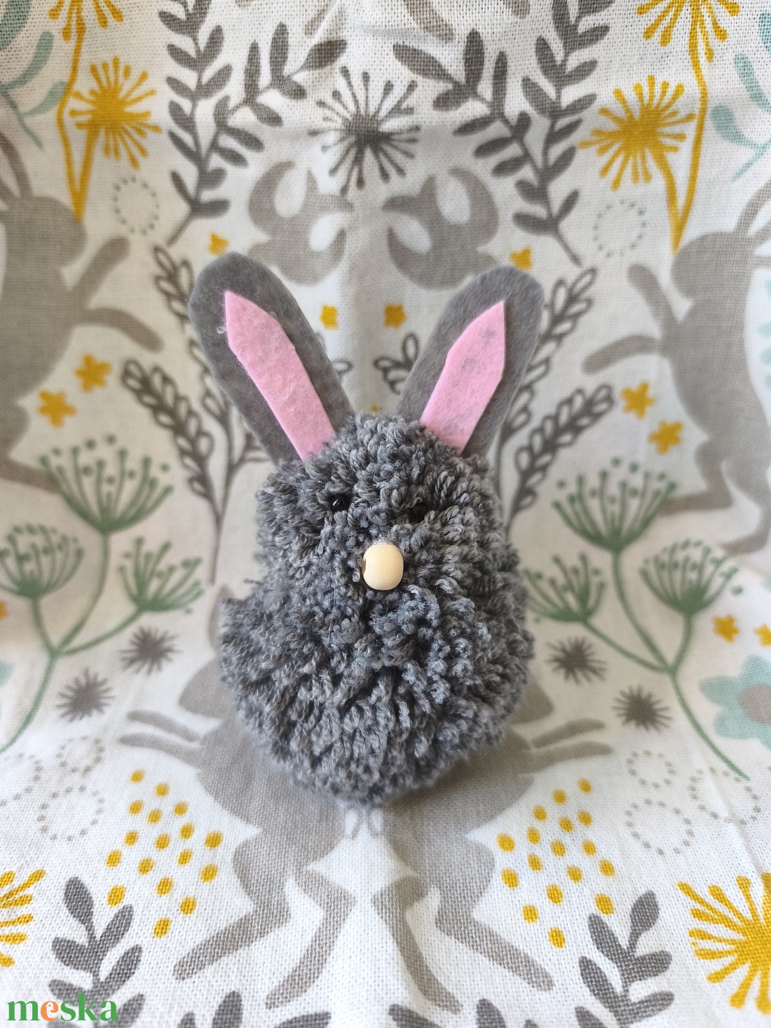 Húsvéti nagy nyuszi dekoráció  - ünnepi díszek, dekorációk - húsvéti díszek és dekorációk - húsvéti asztaldíszek - Meska.hu