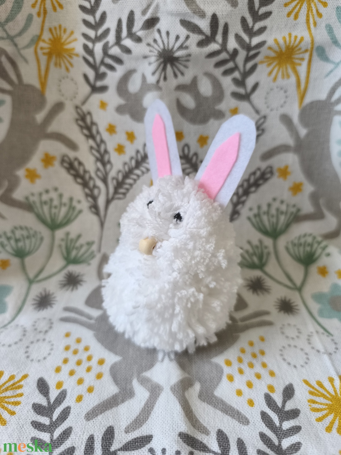 Húsvéti nagy nyuszi dekoráció  - ünnepi díszek, dekorációk - húsvéti díszek és dekorációk - húsvéti asztaldíszek - Meska.hu