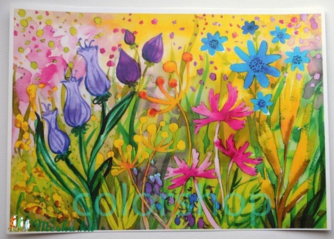 Virágoskert - reprodukció -  - Meska.hu