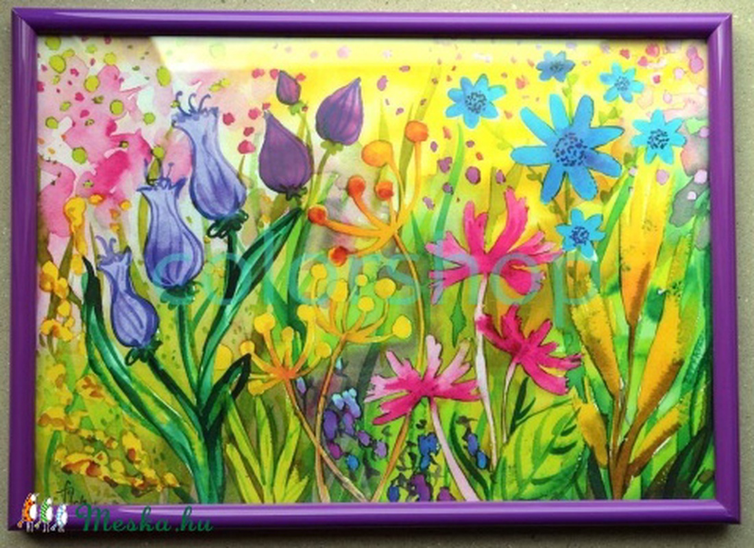 Virágoskert - reprodukció -  - Meska.hu