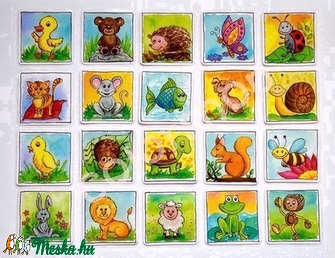 Állatok, ovis jelek hűtőmágnesek -  - Meska.hu