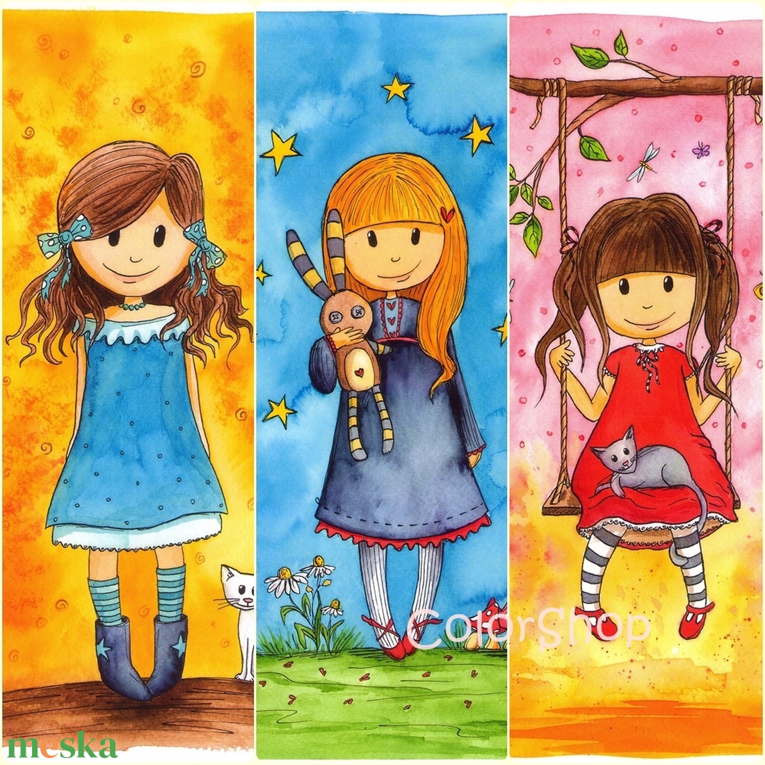Csajszik - 3 db print egy csomagban - művészet - grafika & illusztráció - Meska.hu Csajszik - 3 db print egy csomagban - művészet - grafika & illusztráció - Meska.hu