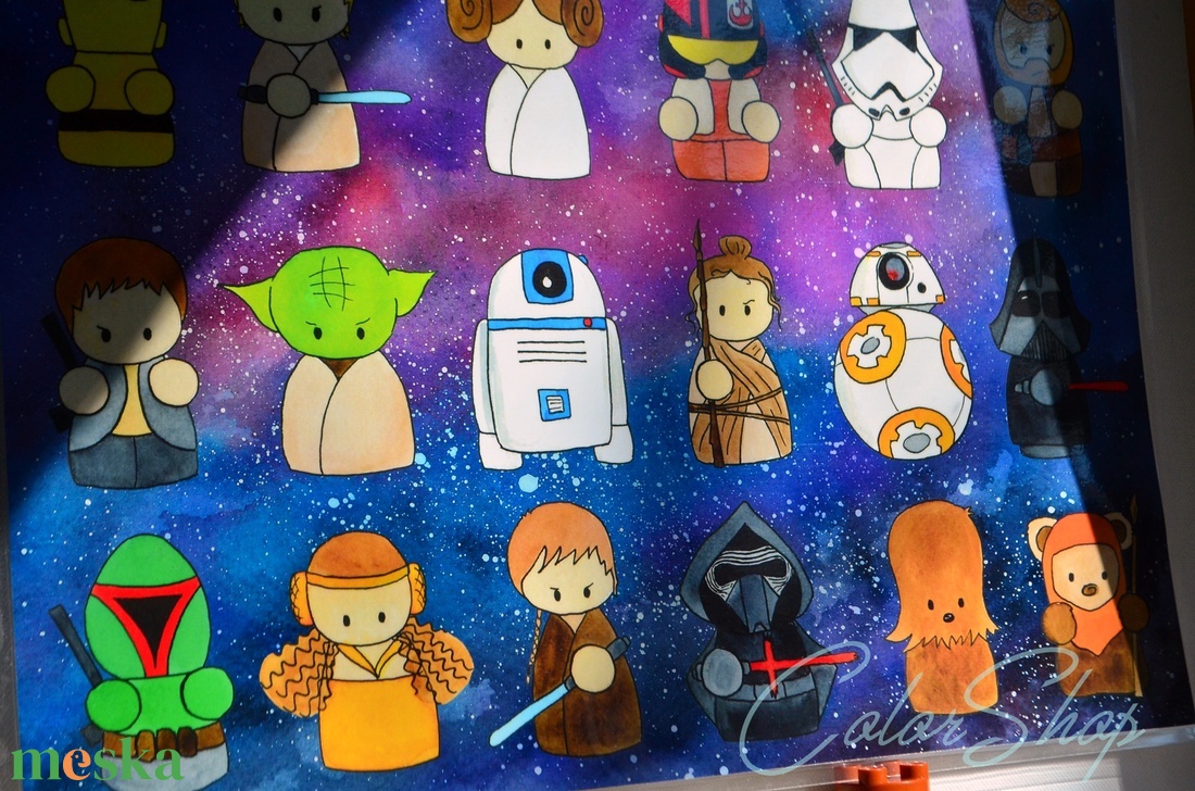 Nagy tányéralátét (A3) - STARWARS (galaxis) - otthon & életmód - konyhafelszerelés, tálalás - tálalás - tányér- és poháralátét - Meska.hu