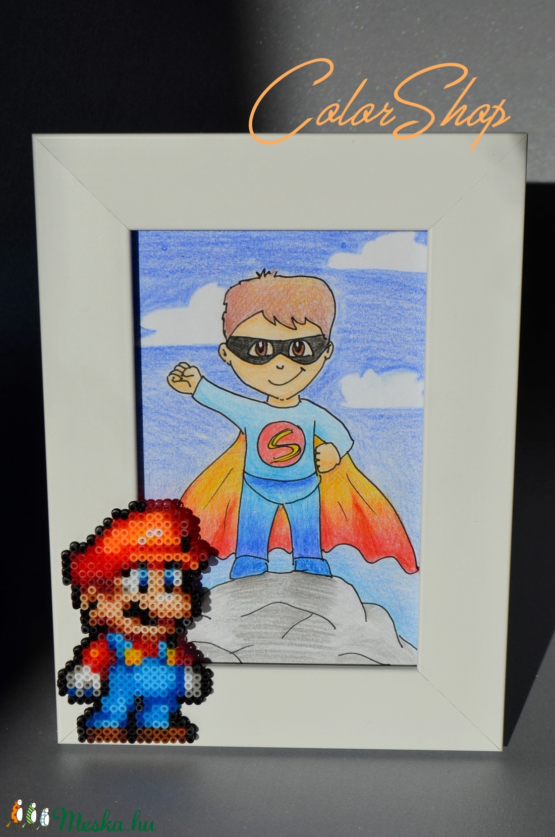 Super Mario - Dekorált fotókeret, képkeret (10x15 cm-es fotónak) - otthon & életmód - dekoráció - Meska.hu Super Mario - Dekorált fotókeret, képkeret (10x15 cm-es fotónak) - otthon & életmód - dekoráció - Meska.hu