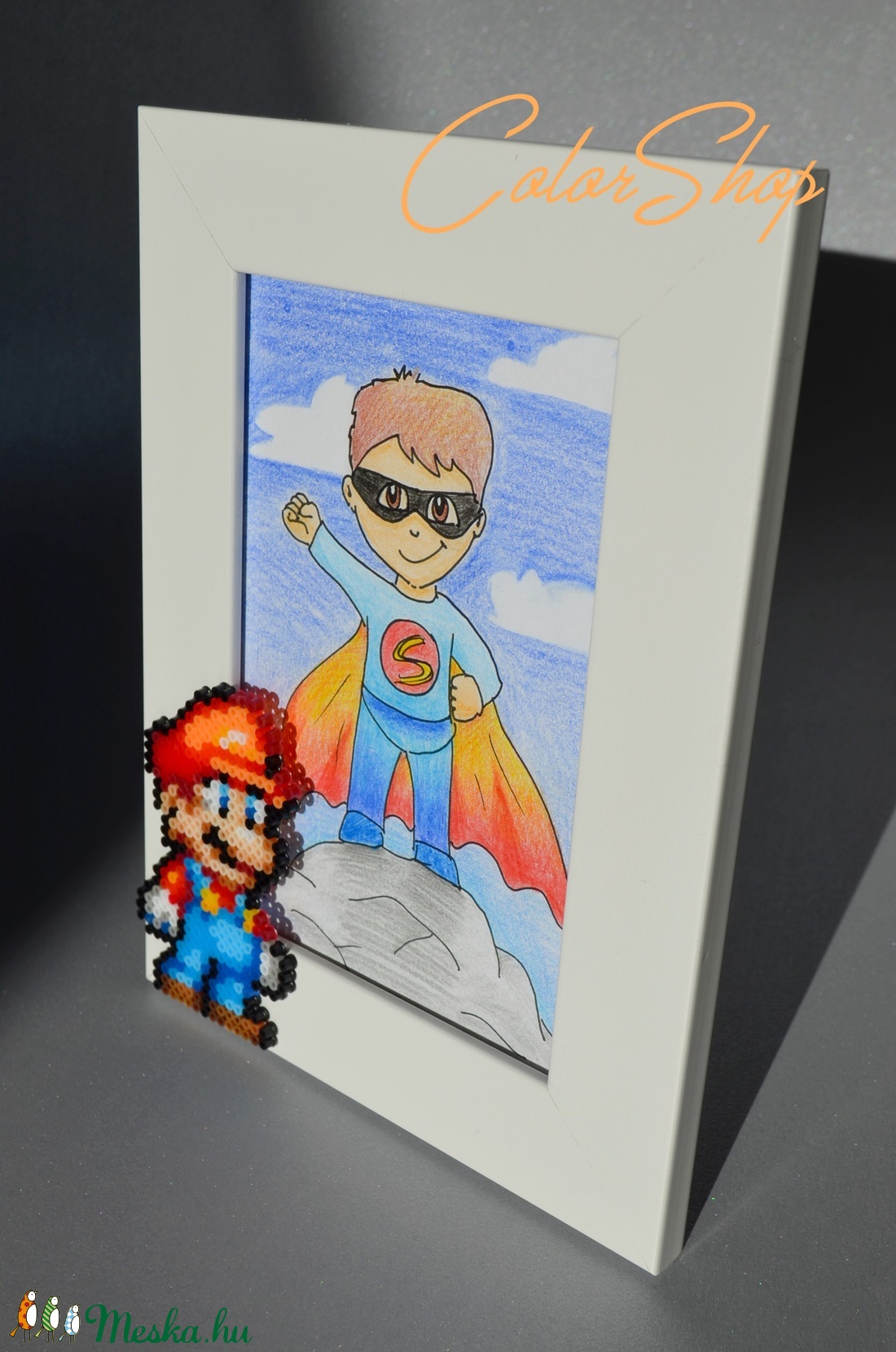 Super Mario - Dekorált fotókeret, képkeret (10x15 cm-es fotónak) - otthon & életmód - dekoráció - Meska.hu Super Mario - Dekorált fotókeret, képkeret (10x15 cm-es fotónak) - otthon & életmód - dekoráció - Meska.hu