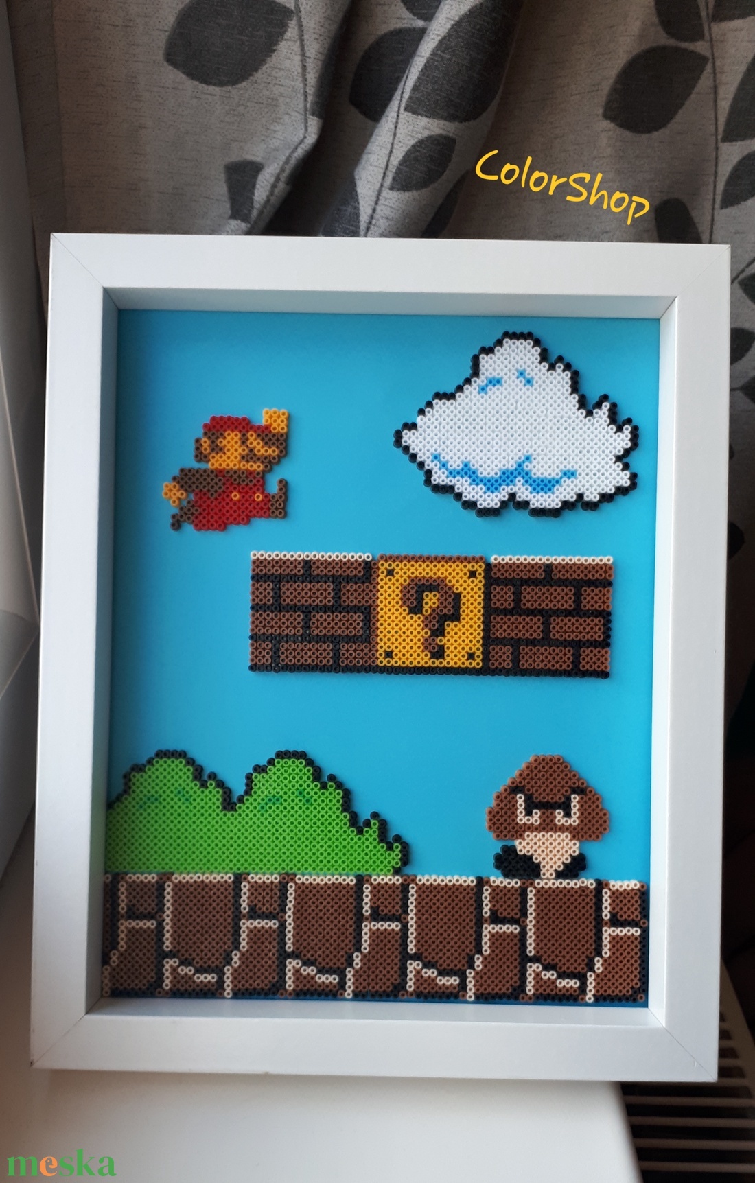 Super Mario pixel art falikép (23x28 cm) - otthon & életmód - dekoráció - kép & falikép - 3d képek - Meska.hu