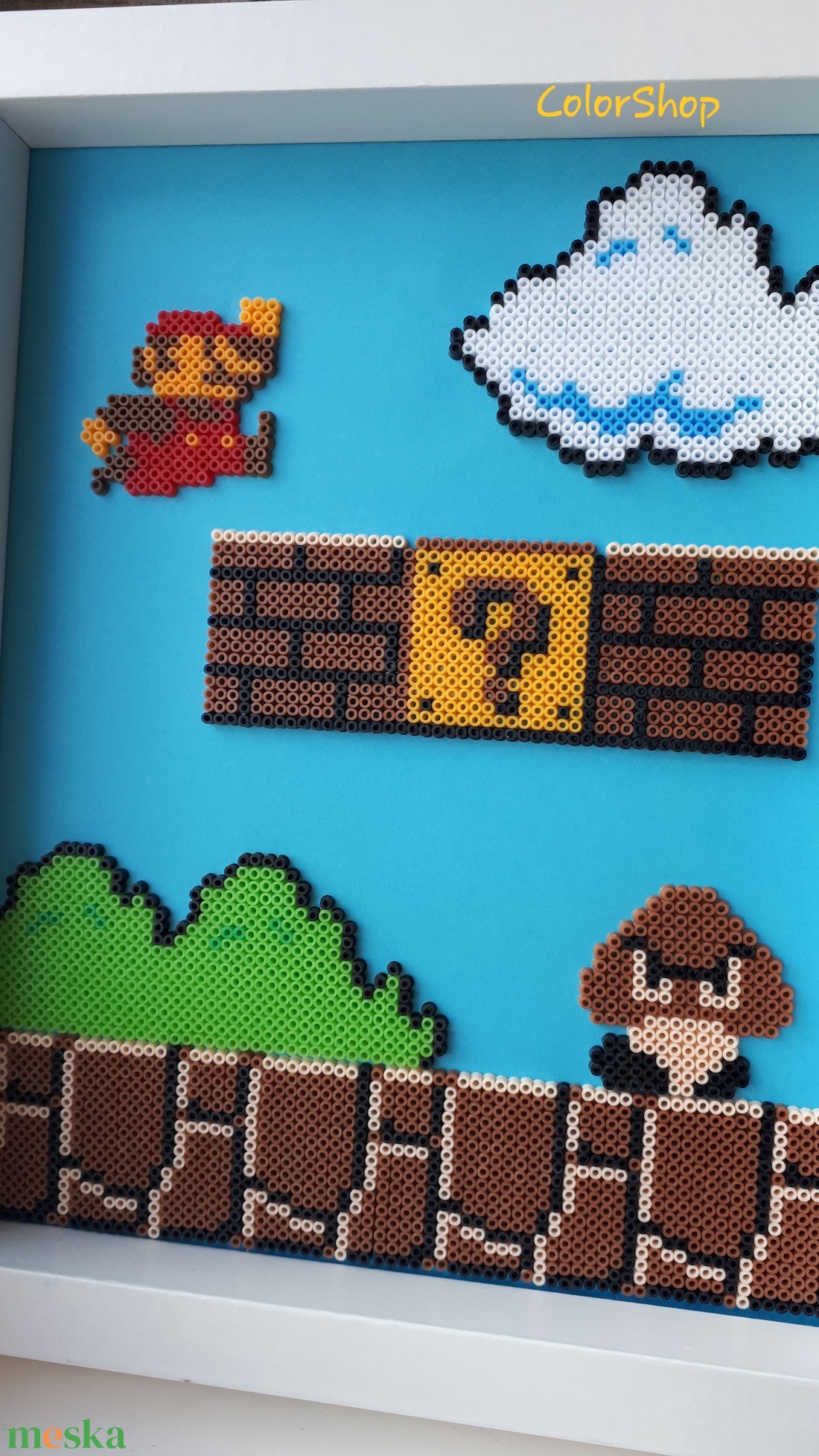 Super Mario pixel art falikép (23x28 cm) - otthon & életmód - dekoráció - kép & falikép - 3d képek - Meska.hu