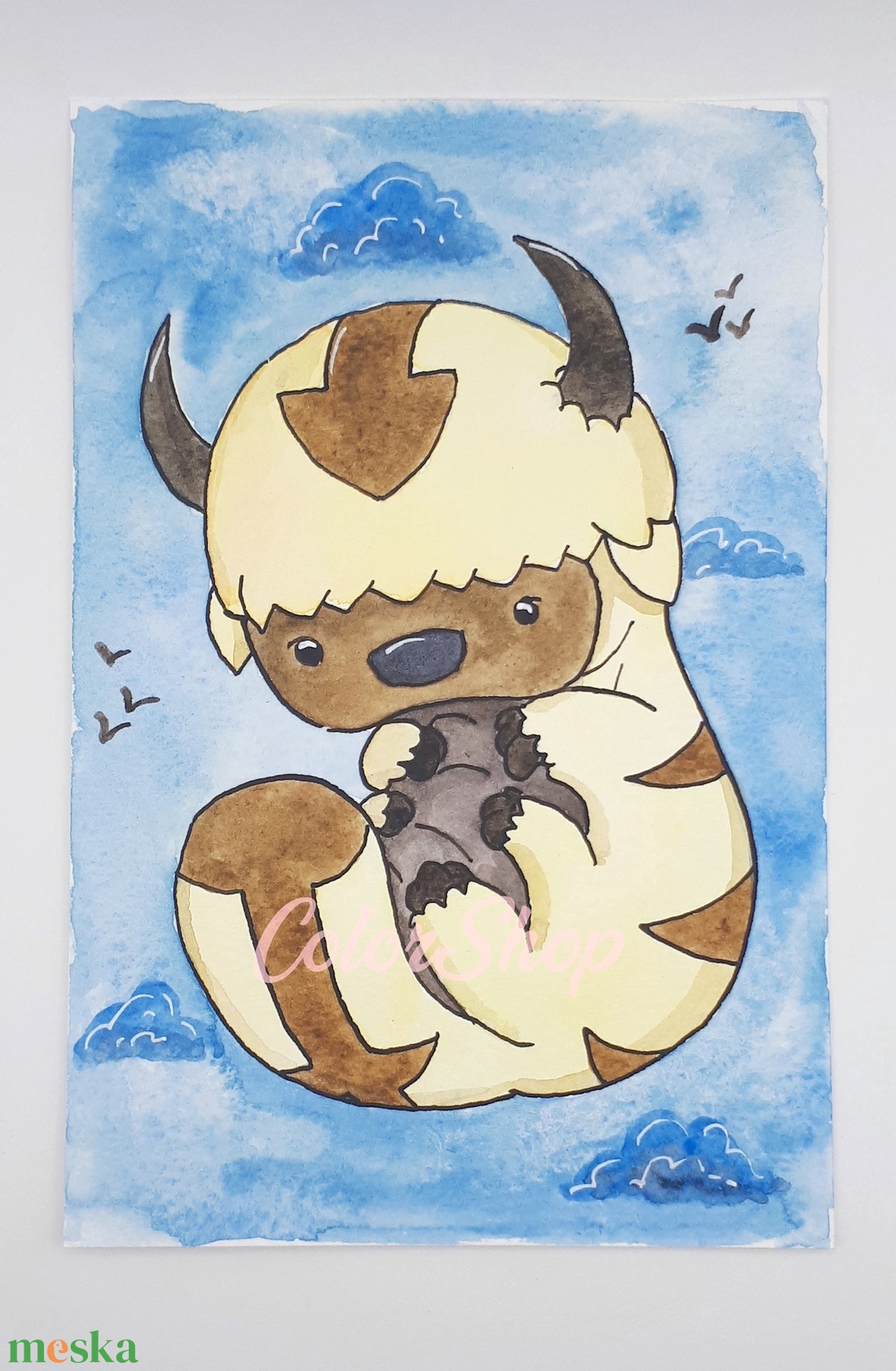 Appa (Aang legendája) - eredeti akvarell (kerettel) - művészet - festmény - akvarell - Meska.hu Appa (Aang legendája) - eredeti akvarell (kerettel) - művészet - festmény - akvarell - Meska.hu