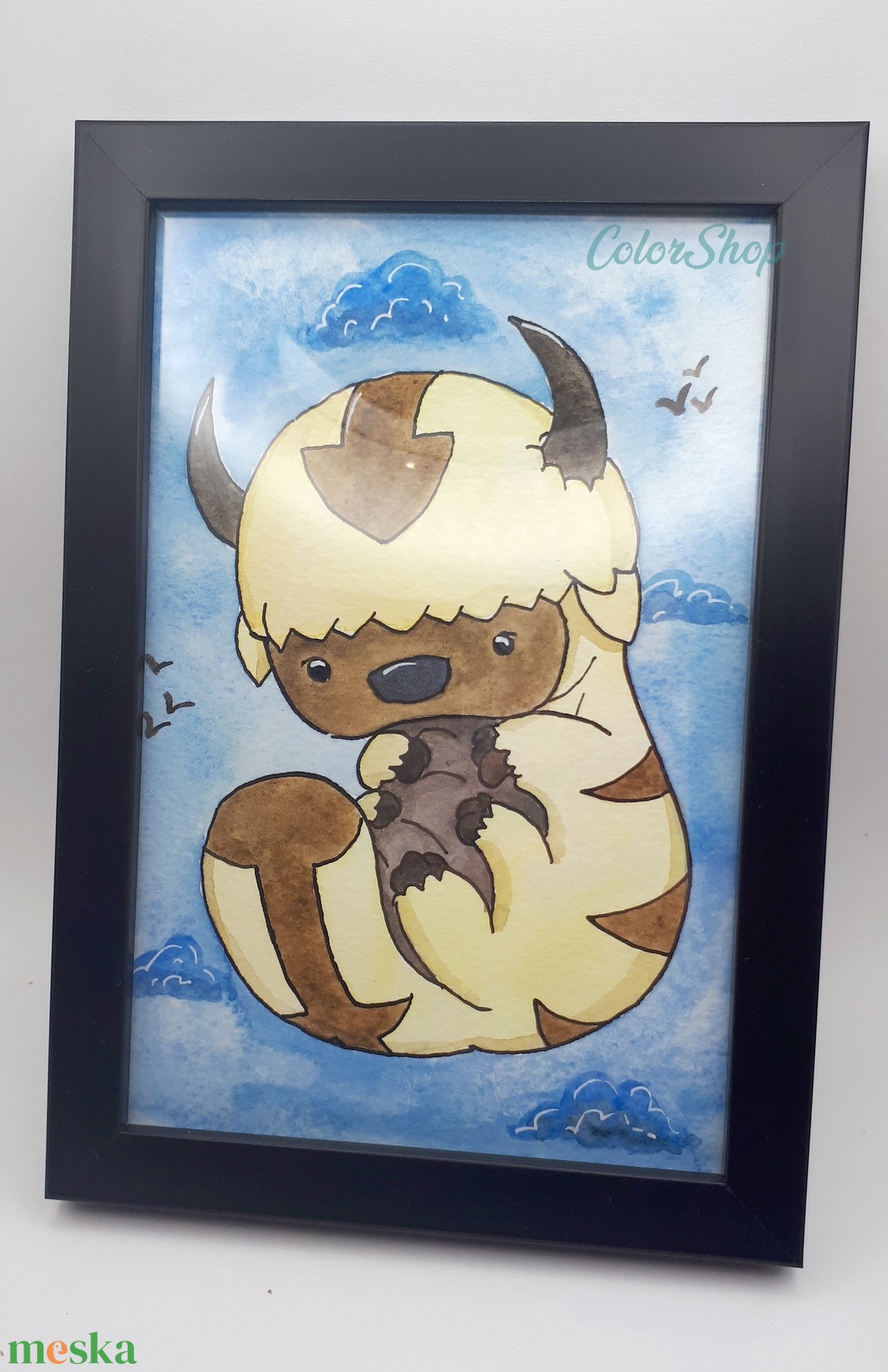 Appa (Aang legendája) - eredeti akvarell (kerettel) - művészet - festmény - akvarell - Meska.hu Appa (Aang legendája) - eredeti akvarell (kerettel) - művészet - festmény - akvarell - Meska.hu