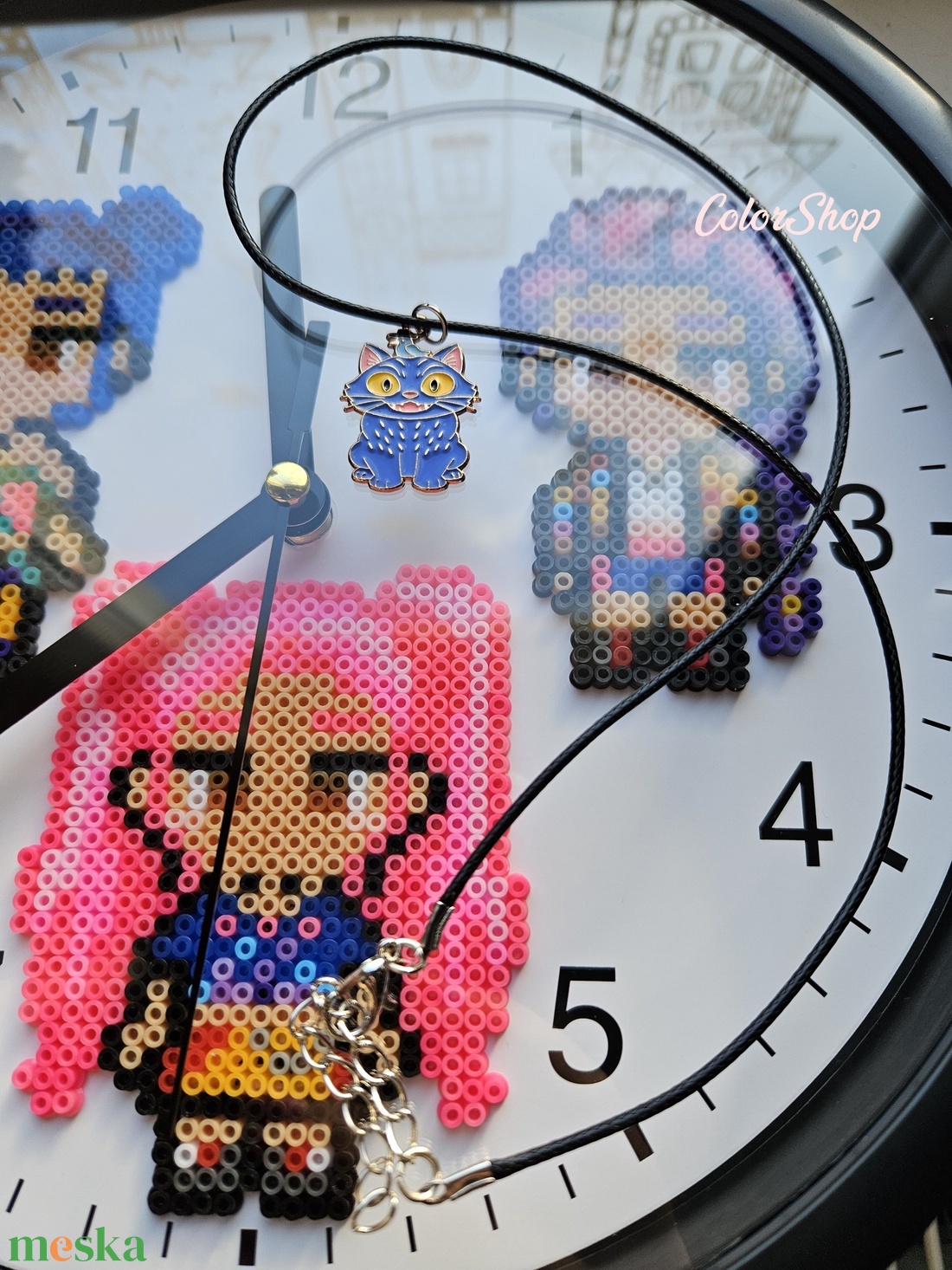 (AJÁNDÉKKAL!) K-POP DÉMONVADÁSZOK halk falióra (23 cm) - otthon & életmód - dekoráció - fali és függő dekoráció - falióra & óra - Meska.hu