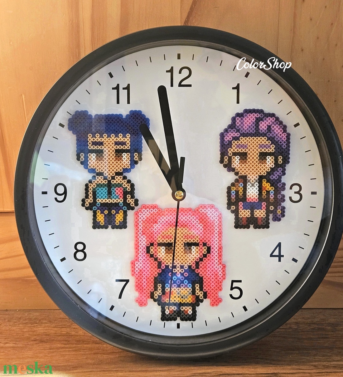 (AJÁNDÉKKAL!) K-POP DÉMONVADÁSZOK halk falióra (23 cm) - otthon & életmód - dekoráció - fali és függő dekoráció - falióra & óra - Meska.hu