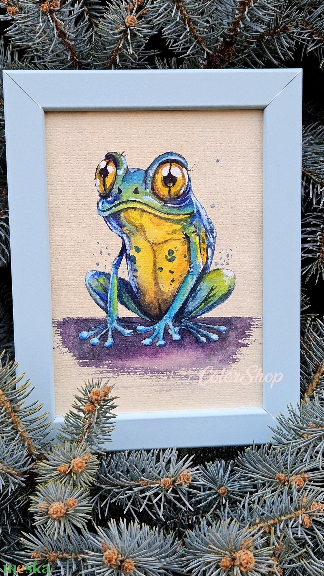 Színes brekeke - eredeti akvarell - művészet - festmény - akvarell - Meska.hu