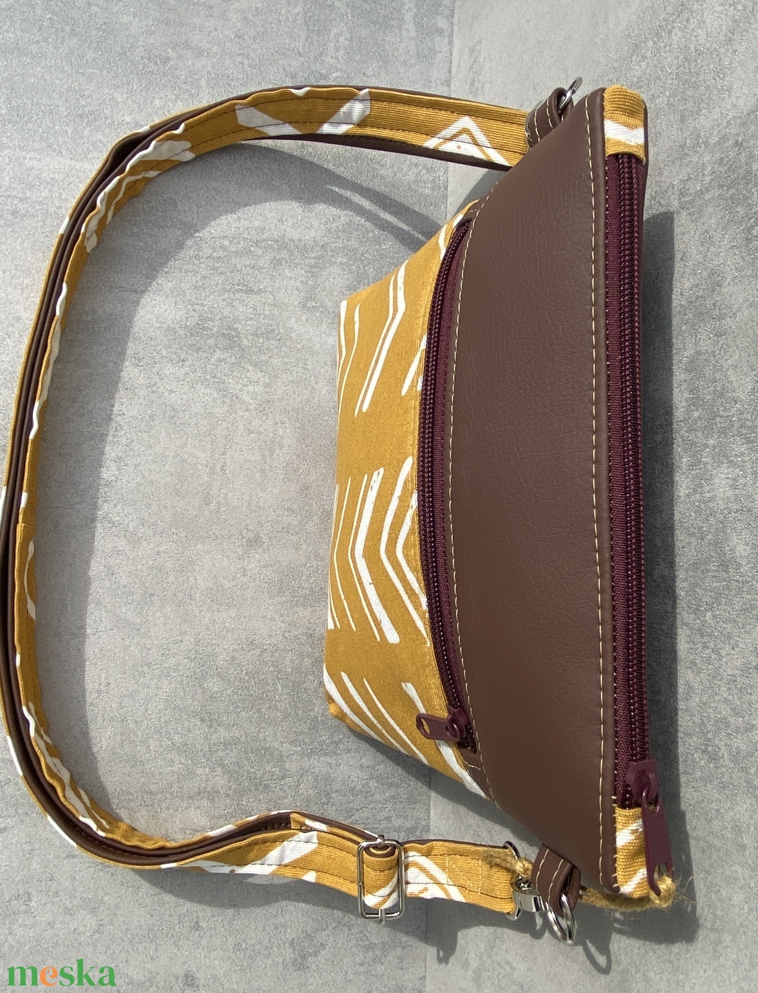 Crossbody Mustársárga etno mintás - táska & tok - kézitáska & válltáska - vállon átvethető táska - Meska.hu Crossbody Mustársárga etno mintás - táska & tok - kézitáska & válltáska - vállon átvethető táska - Meska.hu