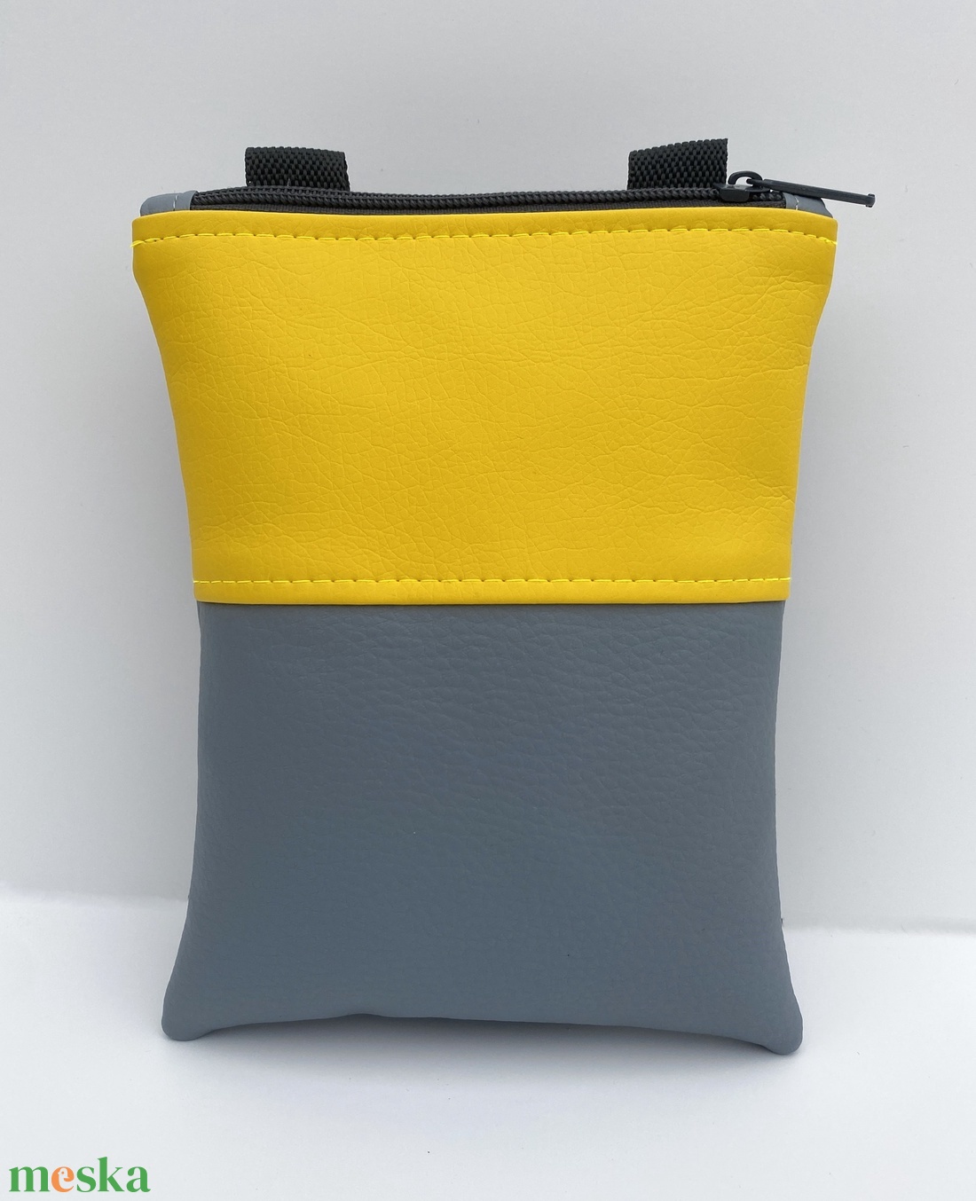 Telefon és igazolványtartó kistáska - Sárga-szürke colorblock - táska & tok - kézitáska & válltáska - vállon átvethető táska - Meska.hu Telefon és igazolványtartó kistáska - Sárga-szürke colorblock - táska & tok - kézitáska & válltáska - vállon átvethető táska - Meska.hu