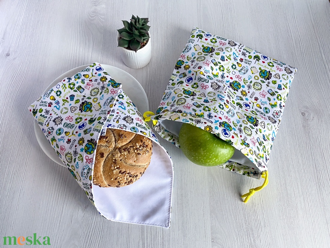 Újra szett - Újraszalvéta és Nasizacsi M Méret - ECO minta - otthon & életmód - konyhafelszerelés, tálalás - konyhai textil - szalvéta - Meska.hu Újra szett - Újraszalvéta és Nasizacsi M Méret - ECO minta - otthon & életmód - konyhafelszerelés, tálalás - konyhai textil - szalvéta - Meska.hu