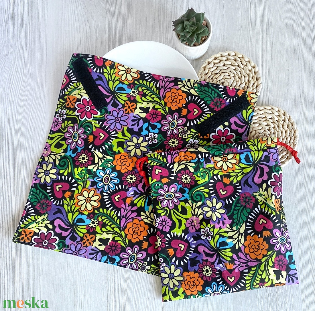 Újra szett - Újraszalvéta és Nasizacsi M Méret - Mexikói virágos - otthon & életmód - konyhafelszerelés, tálalás - konyhai textil - szalvéta - Meska.hu Újra szett - Újraszalvéta és Nasizacsi M Méret - Mexikói virágos - otthon & életmód - konyhafelszerelés, tálalás - konyhai textil - szalvéta - Meska.hu