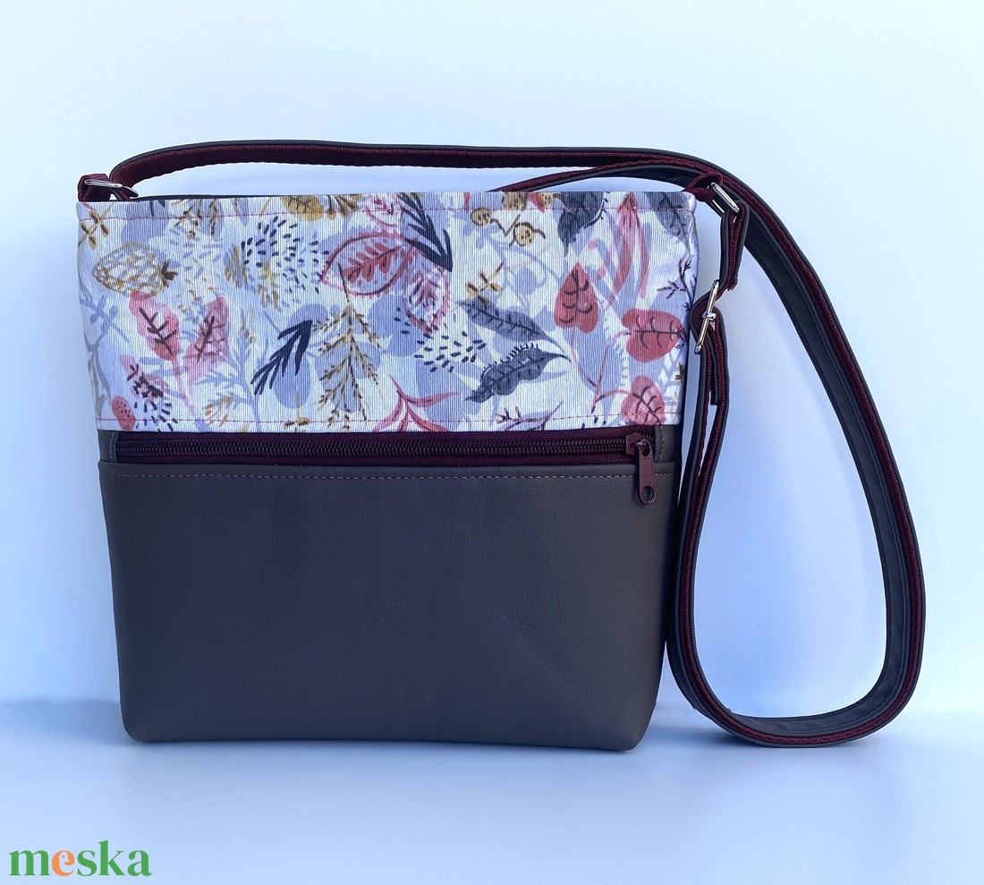 Nagy Crossbody - Őszi színekkel - táska & tok - kézitáska & válltáska - vállon átvethető táska - Meska.hu