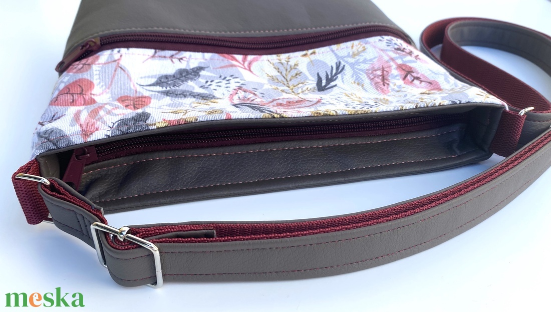 Nagy Crossbody - Őszi színekkel - táska & tok - kézitáska & válltáska - vállon átvethető táska - Meska.hu