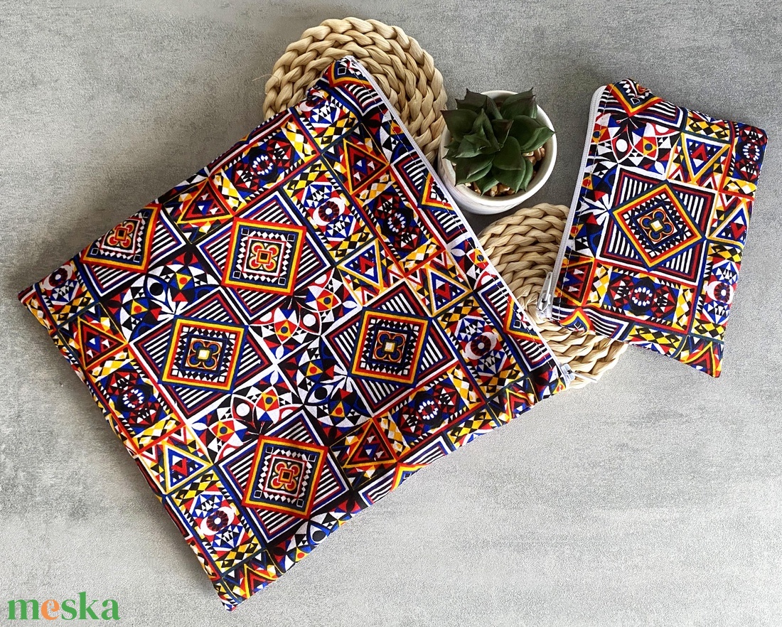 Újra szett - Mozaik mintás - Cipzáras verzió - otthon & életmód - konyhafelszerelés, tálalás - konyhai textil - szalvéta - Meska.hu Újra szett - Mozaik mintás - Cipzáras verzió - otthon & életmód - konyhafelszerelés, tálalás - konyhai textil - szalvéta - Meska.hu