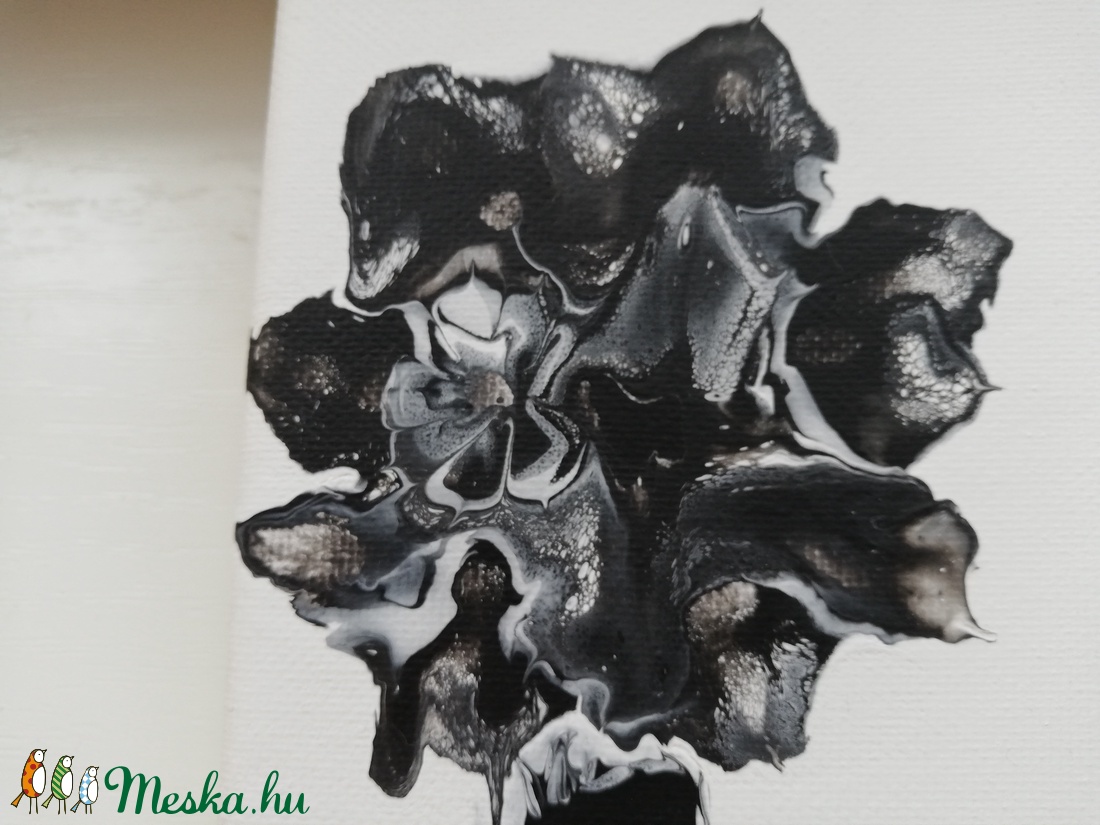 Szegfű feketével/Fluid art/Akrilfestmény - művészet - festmény - akril - Meska.hu Szegfű feketével/Fluid art/Akrilfestmény - művészet - festmény - akril - Meska.hu