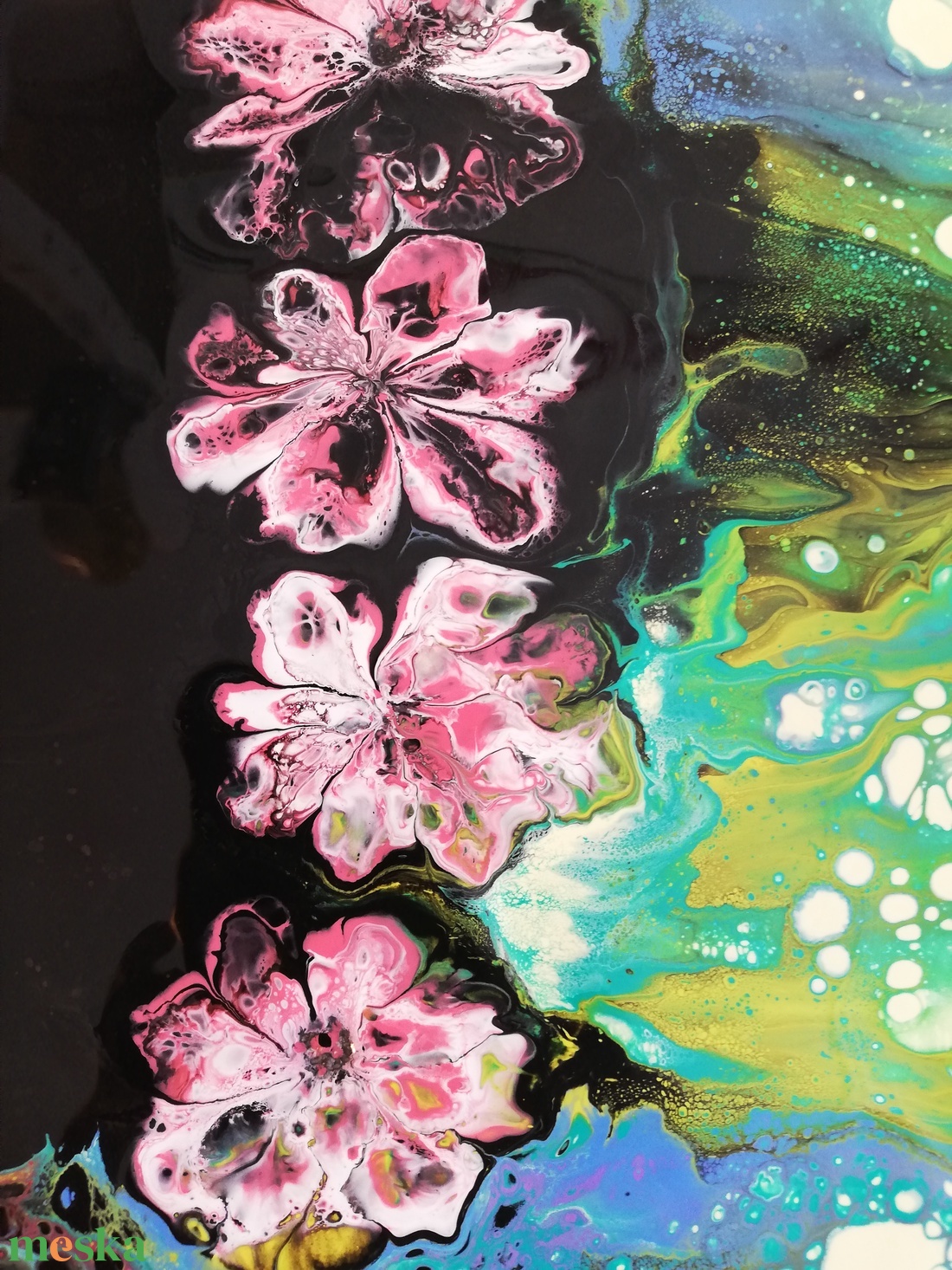 Éjjel-nappal/Festmény/Fluid-art - művészet - festmény - akril - Meska.hu Éjjel-nappal/Festmény/Fluid-art - művészet - festmény - akril - Meska.hu