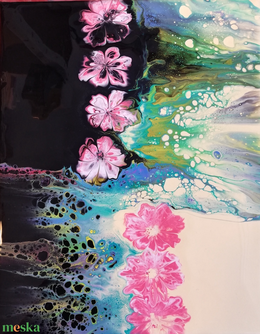 Éjjel-nappal/Festmény/Fluid-art - művészet - festmény - akril - Meska.hu Éjjel-nappal/Festmény/Fluid-art - művészet - festmény - akril - Meska.hu