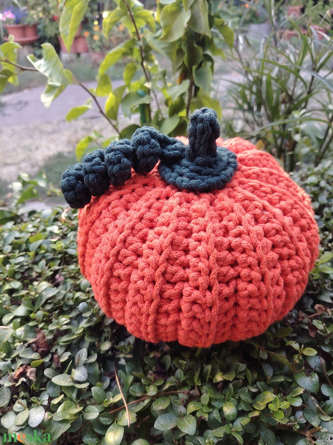 Horgolt nagyméretű tök (narancssárga) Halloweenre - kellékek & szerszámok - dekorációs kellékek - őszi dekor - őszi dekortök - Meska.hu Horgolt nagyméretű tök (narancssárga) Halloweenre - kellékek & szerszámok - dekorációs kellékek - őszi dekor - őszi dekortök - Meska.hu