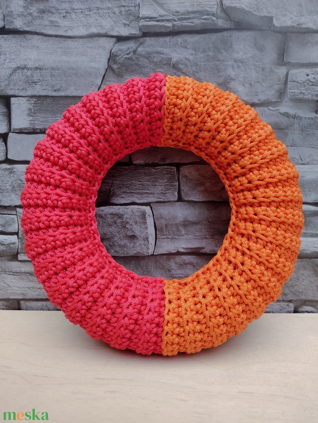 Horgolt őszi koszorú, ajtódísz alap (20 cm) / Autumnal crochet-covered wreath base - kellékek & szerszámok - dekorációs kellékek - koszorú, koszorúalap - Meska.hu Horgolt őszi koszorú, ajtódísz alap (20 cm) / Autumnal crochet-covered wreath base - kellékek & szerszámok - dekorációs kellékek - koszorú, koszorúalap - Meska.hu