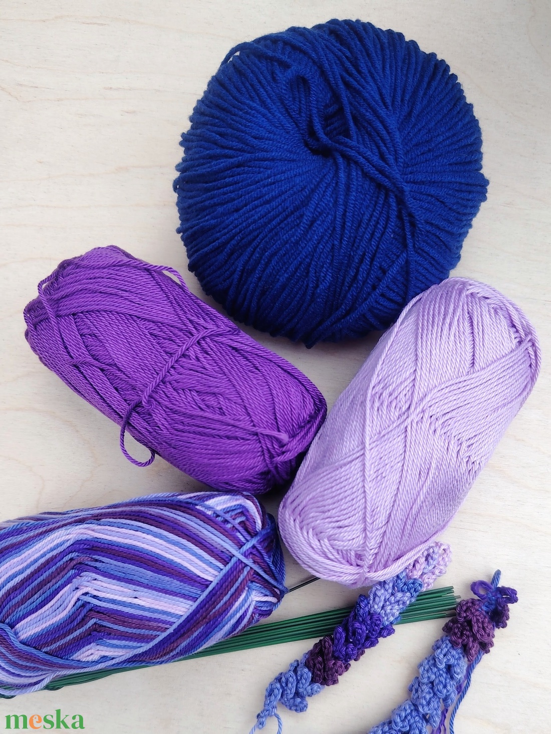 Horgolt levendula virágok / Crochet lavender flowers - otthon & életmód - dekoráció - virágdísz és tartó - csokor & virágdísz - Meska.hu Horgolt levendula virágok / Crochet lavender flowers - otthon & életmód - dekoráció - virágdísz és tartó - csokor & virágdísz - Meska.hu