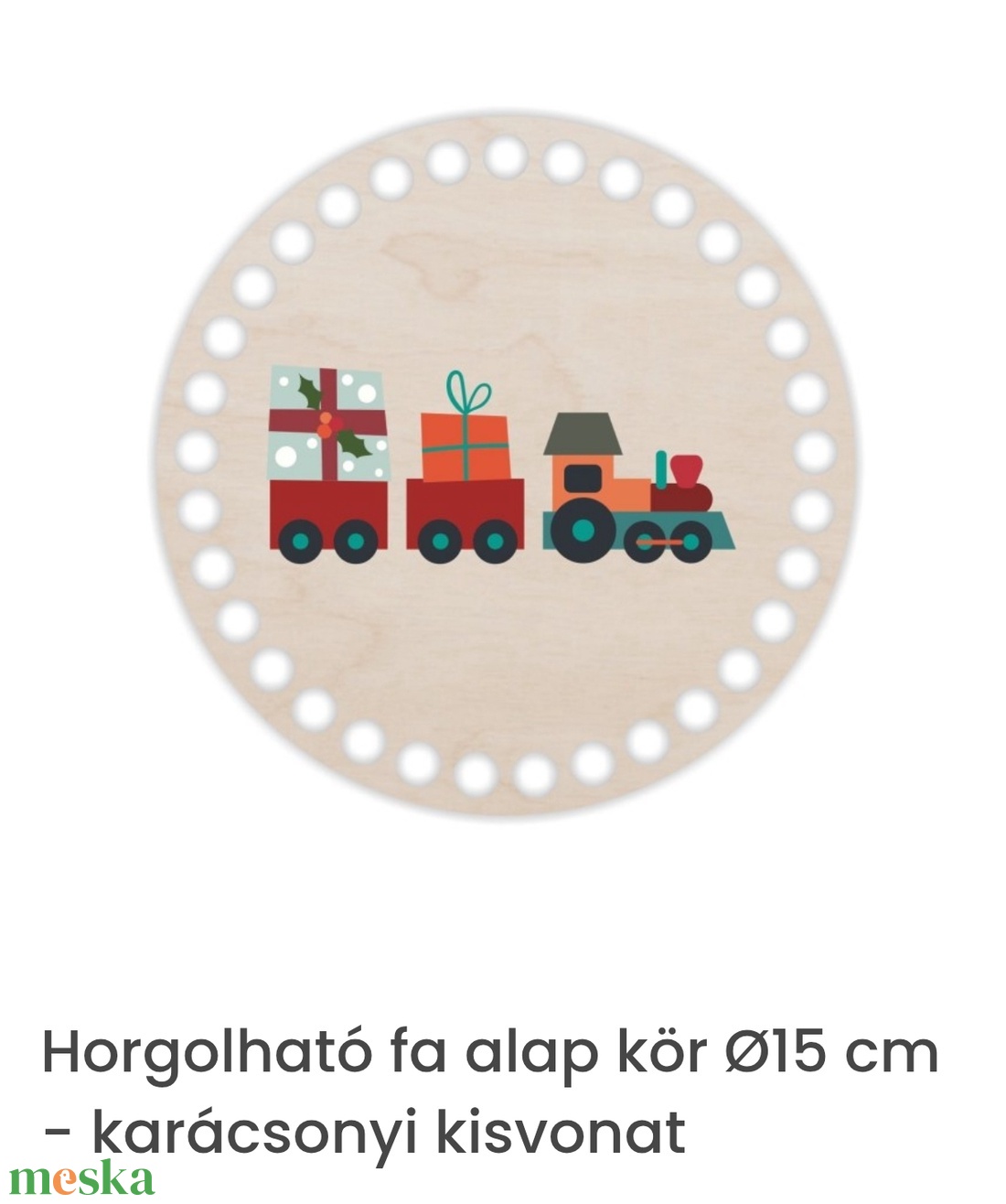 Karácsonyi horgolt ajtódísz - karácsony - adventi díszek - adventi ajtódísz - Meska.hu