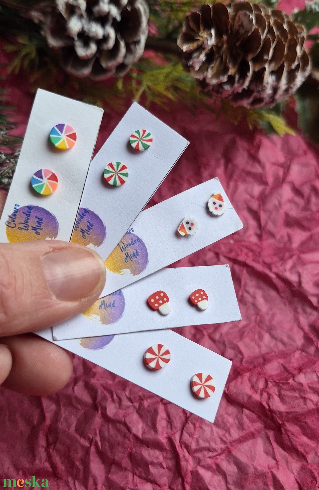 Nikkelmentes mini bedugós fülbevaló  - ékszer - fülbevaló - pötty fülbevaló - Meska.hu