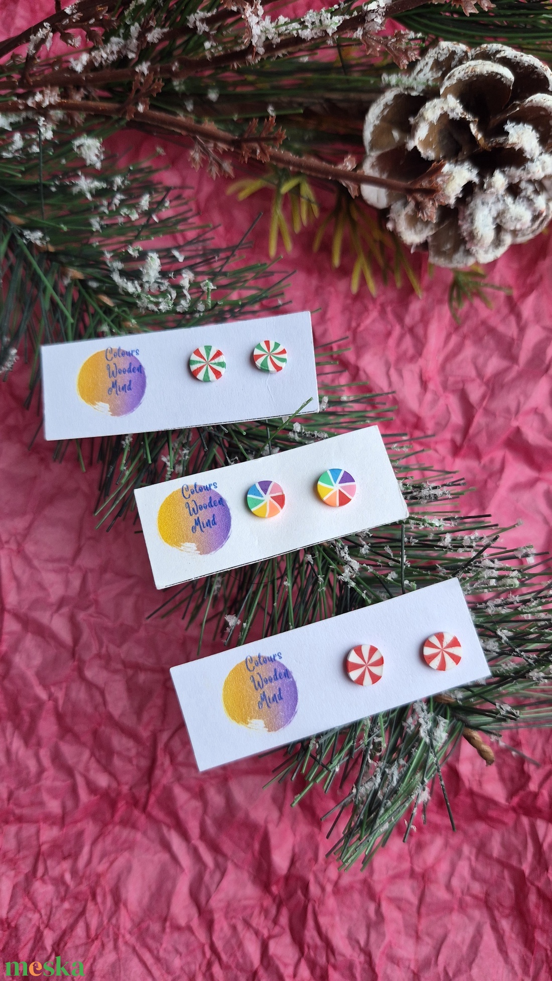 Nikkelmentes mini bedugós fülbevaló  - ékszer - fülbevaló - pötty fülbevaló - Meska.hu