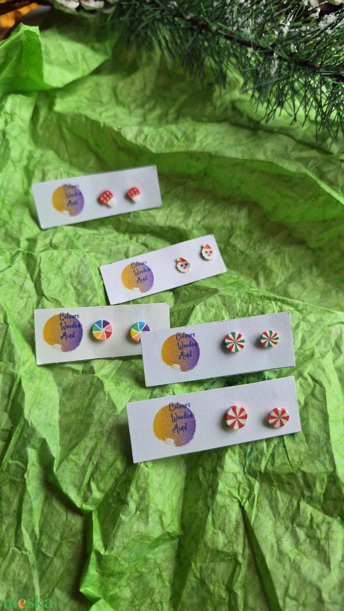 Nikkelmentes mini bedugós fülbevaló  - ékszer - fülbevaló - pötty fülbevaló - Meska.hu