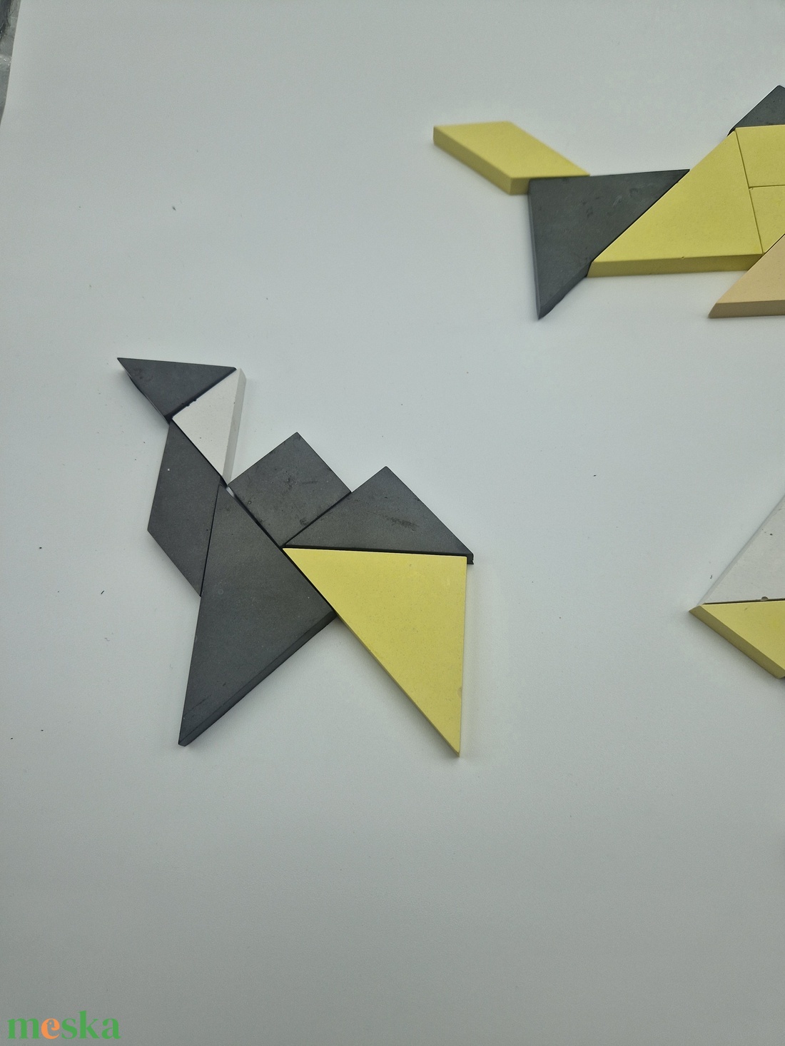 Színezett beton Tangram játék minden szín egyben - játék & sport - puzzle - kirakó, kocka kirakó - Meska.hu