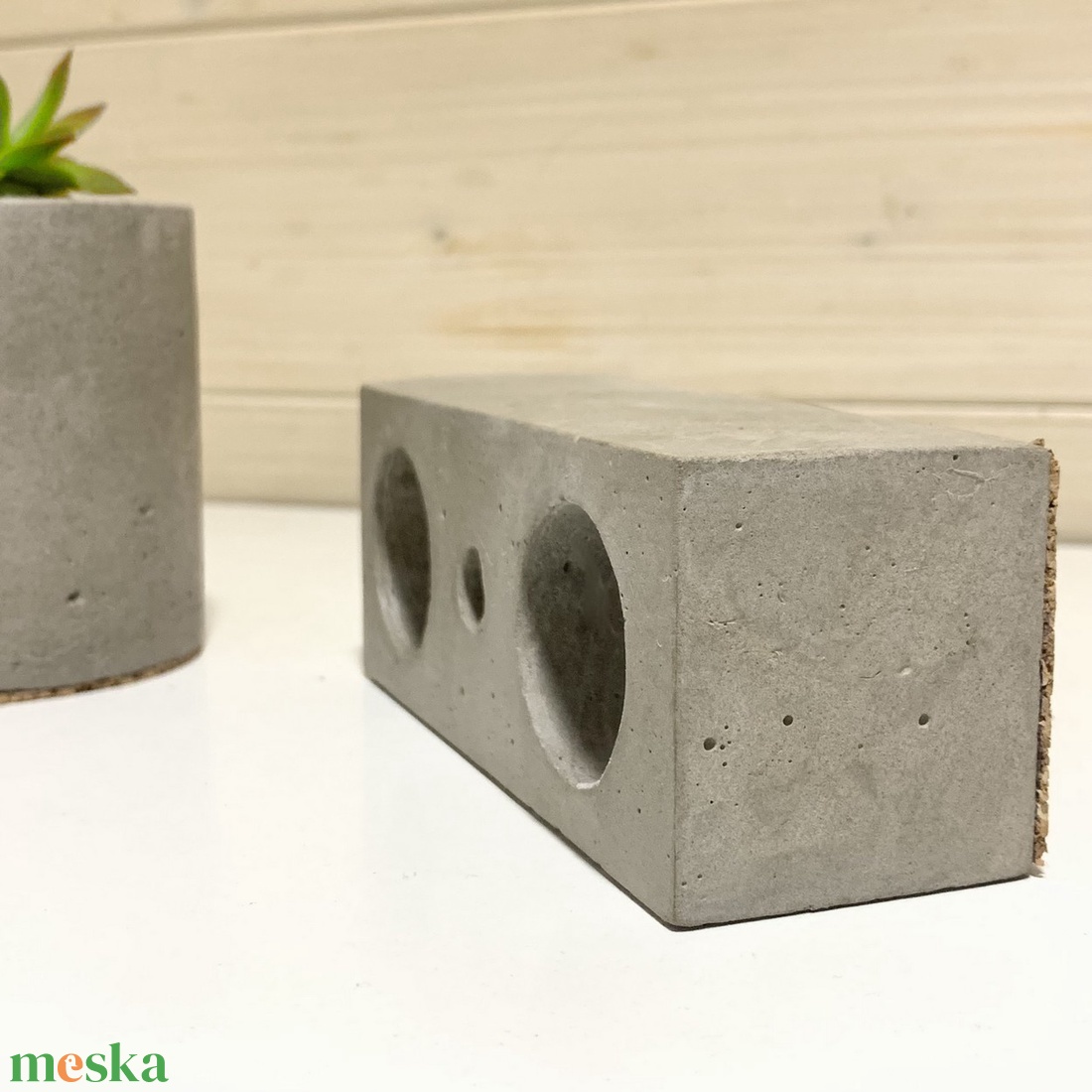 Stonehold Beton só-bors tartó - otthon & életmód - konyhafelszerelés, tálalás - konyhai tárolás - fűszertartó - Meska.hu
