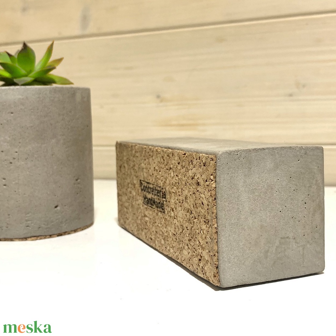 Stonehold Beton só-bors tartó - otthon & életmód - konyhafelszerelés, tálalás - konyhai tárolás - fűszertartó - Meska.hu