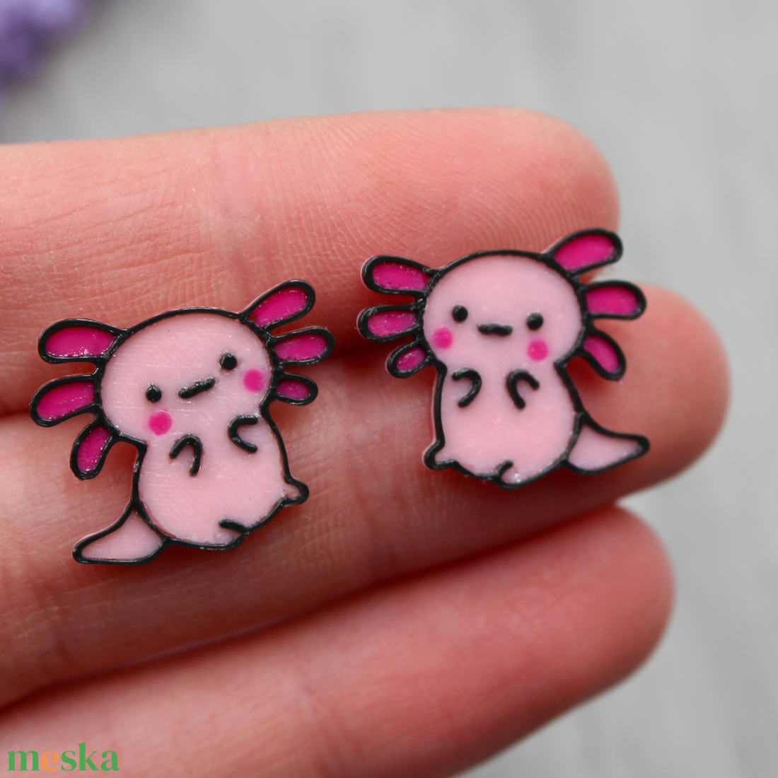 Mexikói Axolotl Fülbevaló Mini Bedugós Egyedi Ékszer Gyerekeknek Felnőtteknek - ékszer - fülbevaló - fülékszer - Meska.hu Mexikói Axolotl Fülbevaló Mini Bedugós Egyedi Ékszer Gyerekeknek Felnőtteknek - ékszer - fülbevaló - fülékszer - Meska.hu