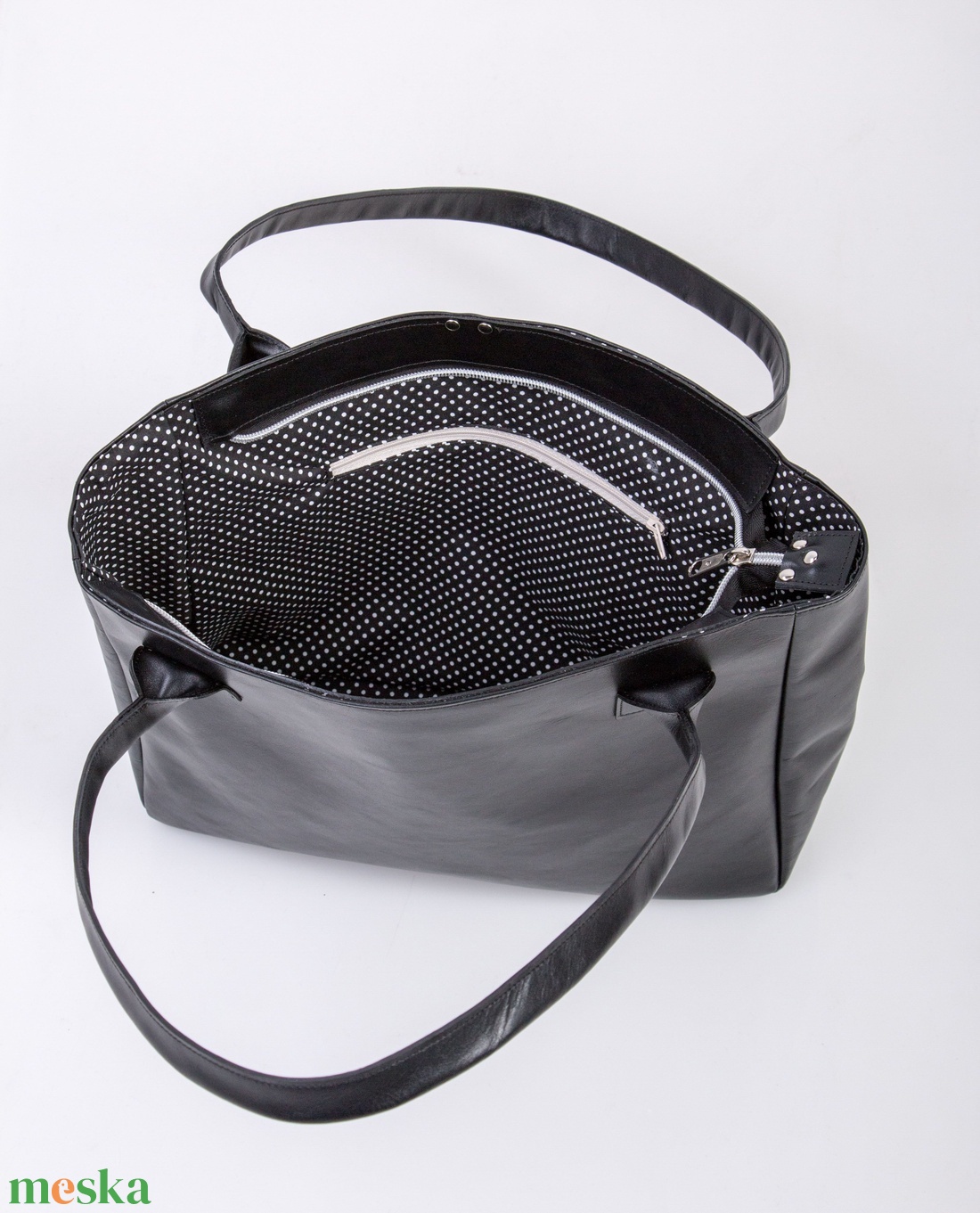 Black for work - marhabőr shopper - táska & tok - kézitáska & válltáska - nagy pakolós táska - Meska.hu Black for work - marhabőr shopper - táska & tok - kézitáska & válltáska - nagy pakolós táska - Meska.hu
