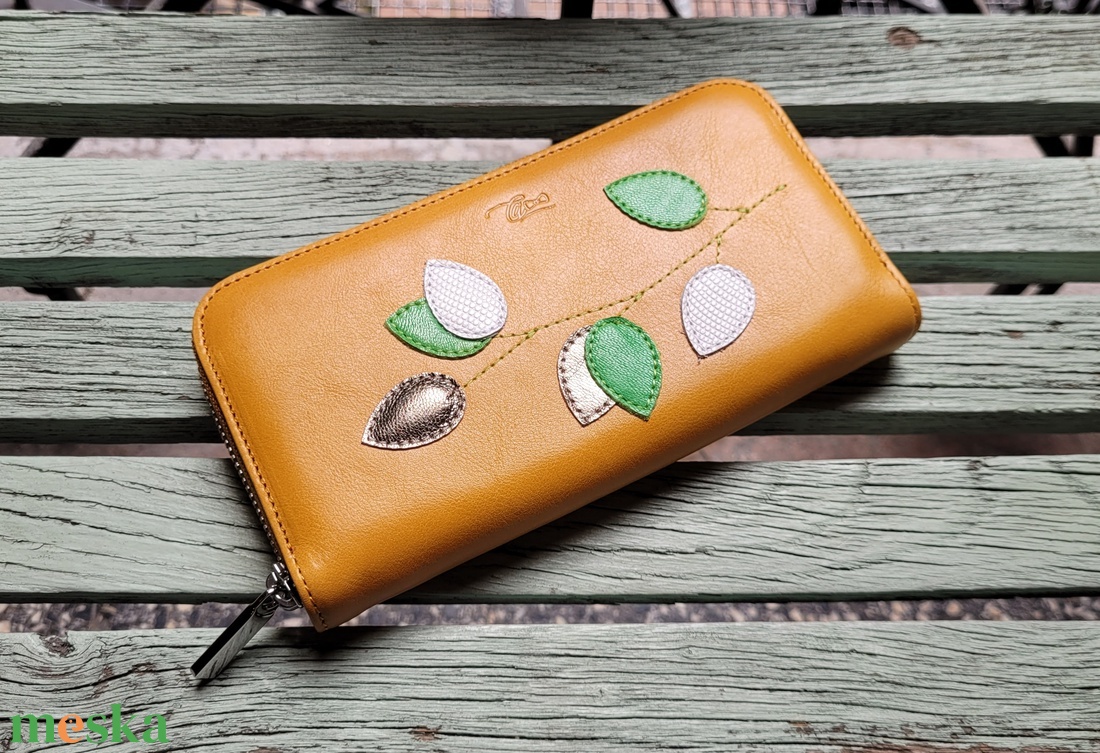 Gardening collection 14 - valódi bőr tárca - táska & tok - pénztárca & más tok - pénztárca - női pénztárca - Meska.hu
