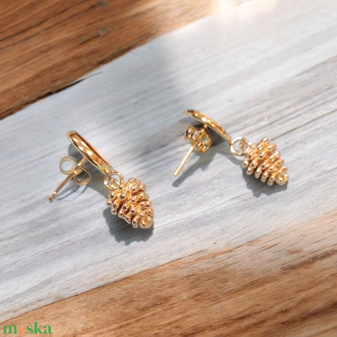 Pinecone - nemesacél fülbevaló - ékszer - fülbevaló - pötty fülbevaló - Meska.hu Pinecone - nemesacél fülbevaló - ékszer - fülbevaló - pötty fülbevaló - Meska.hu