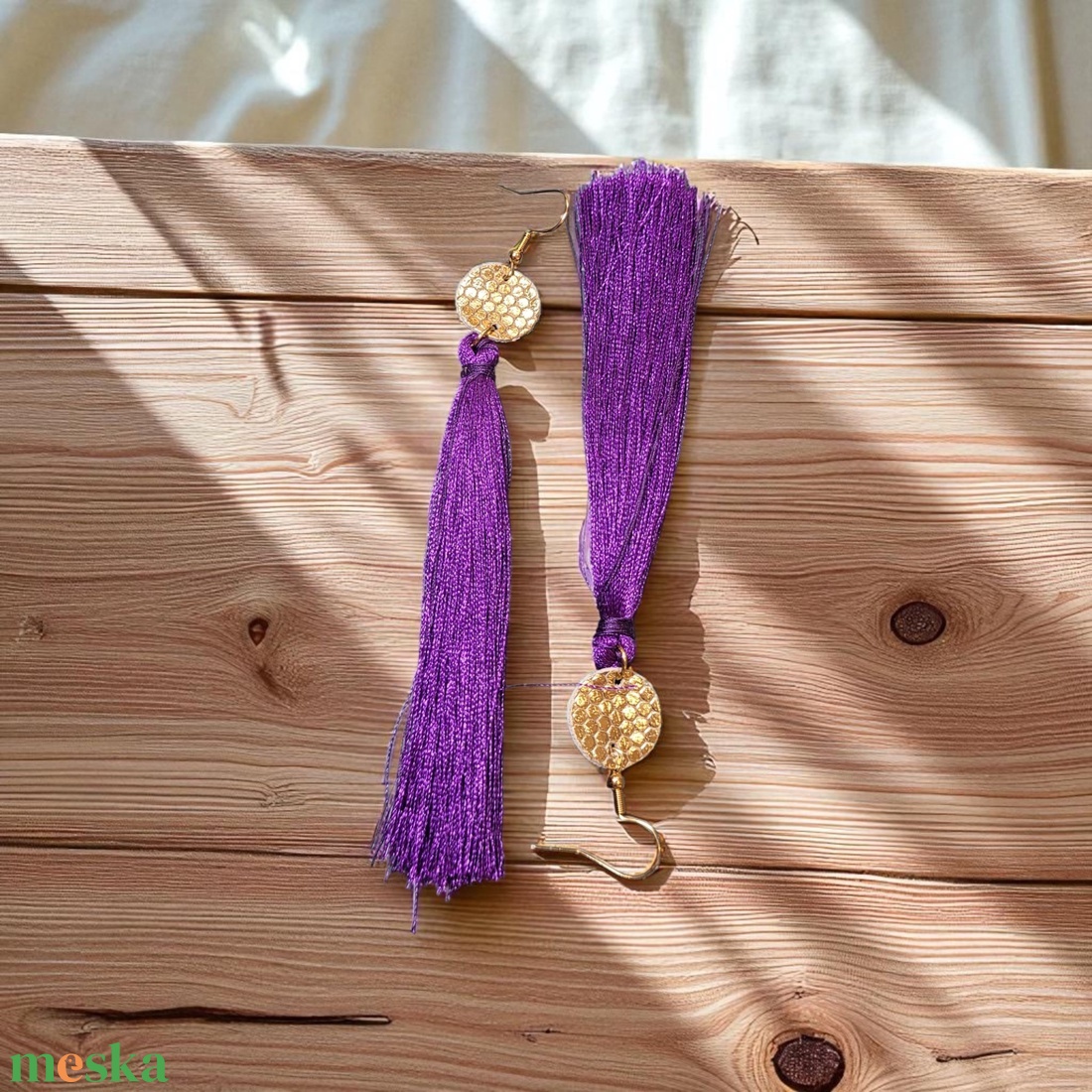 Purple long - fülbevaló nemesacél szerelékkel - ékszer - fülbevaló - lógó fülbevaló - Meska.hu Purple long - fülbevaló nemesacél szerelékkel - ékszer - fülbevaló - lógó fülbevaló - Meska.hu