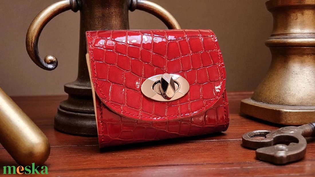 Rouge - valódi bőr tárca - táska & tok - pénztárca & más tok - pénztárca - női pénztárca - Meska.hu