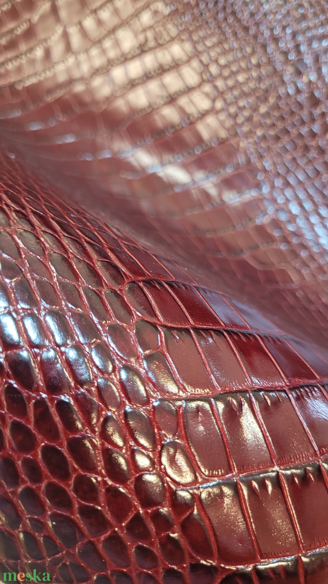 Burgundy crock for work - marhabőr shopper - táska & tok - kézitáska & válltáska - nagy pakolós táska - Meska.hu