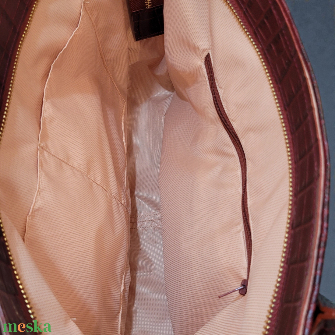 Bordoux crock for work - marhabőr shopper - táska & tok - kézitáska & válltáska - nagy pakolós táska - Meska.hu