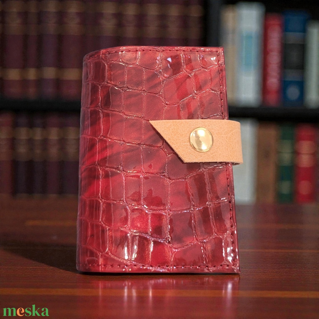 Dark red - bankkártya tartó - táska & tok - pénztárca & más tok - kártyatartó & irattartó - Meska.hu