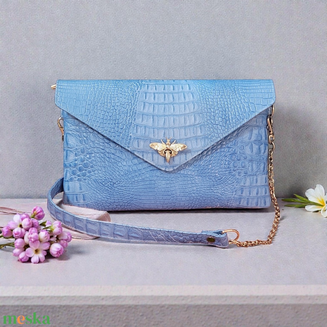 Light and bright crock - marhabőr táska - táska & tok - kézitáska & válltáska - alkalmi táska - Meska.hu